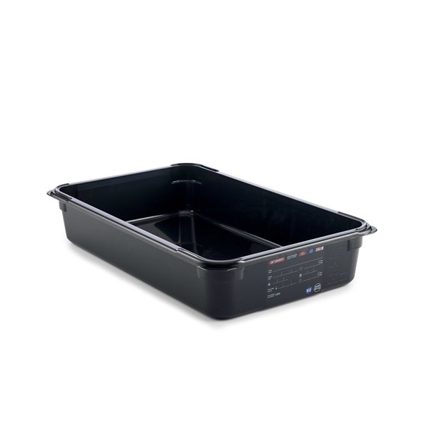 Araven FOOD PAN BPA-FREE GN1/1, 13.7qtBLACK 20 7/8" X 12 3/4" X 4" 47827